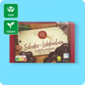 WINTERTRAUM Schoko-Lebkuchen, Zartbitterschokolade (vegan) oder Vollmilchschokolade