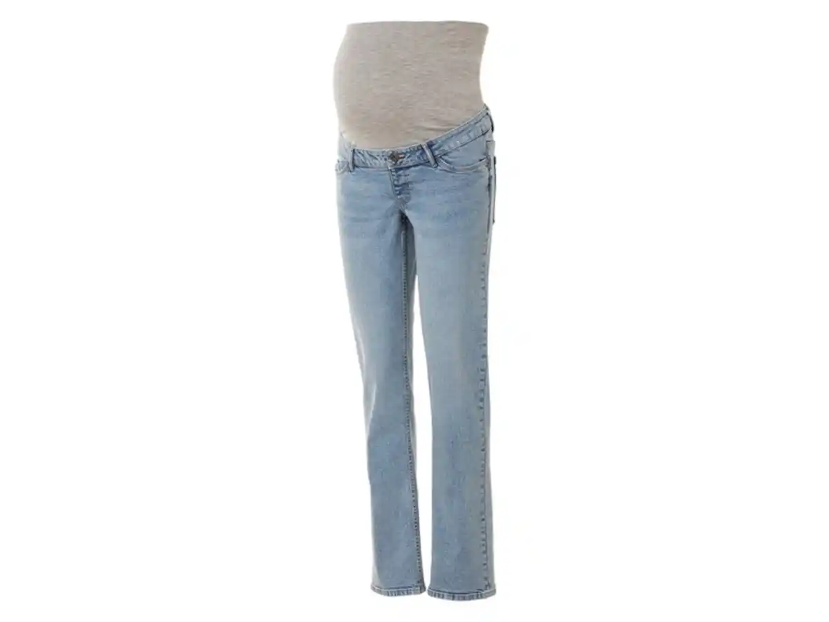 Bild 2 von esmara® Damen Umstandsjeans, Straight Fit, hoher Baumwollanteil