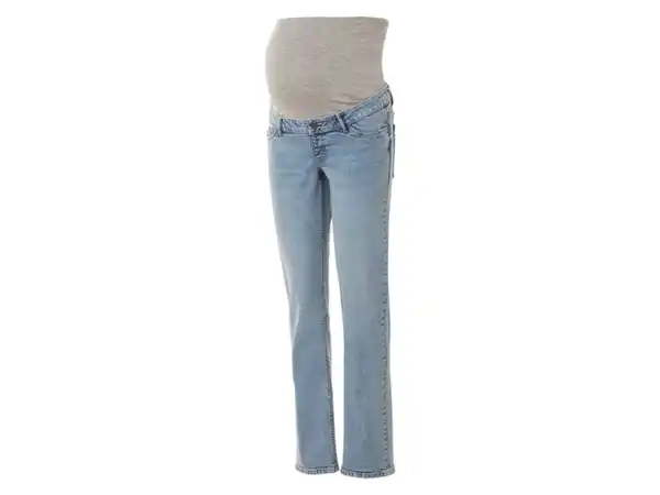 Bild 2 von esmara® Damen Umstandsjeans, Straight Fit, hoher Baumwollanteil