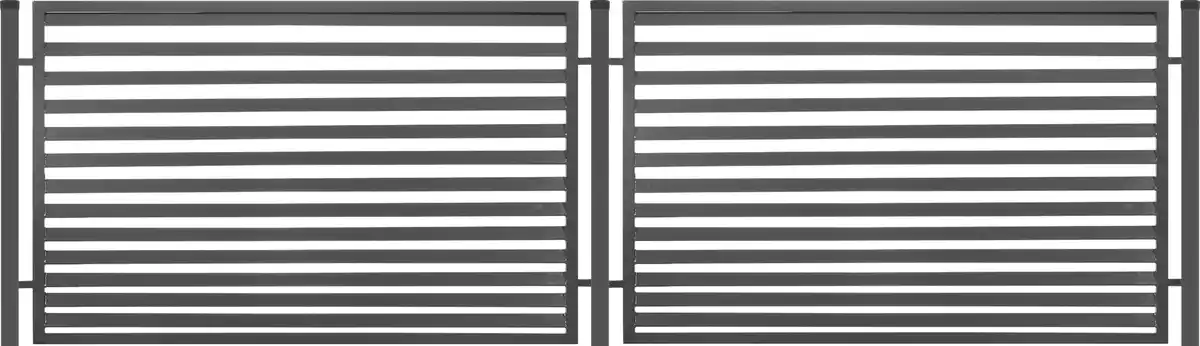 Bild 1 von Polbram Zaun-Komplettset Leni 120 425 cm inkl. Zaunfelder, Pfosten und Halterungen