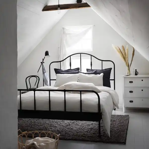 Bild 2 von DVALA Bettwäsche-Set, 2-teilig, weiß 140x200/80x80 cm