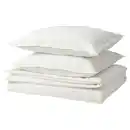 Bild 1 von ÄNGSLILJA Bettwäsche-Set, 3-teilig, weiß 240x220/80x80 cm