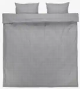Flanell-Bettwäsche THERESA 155x220 grau