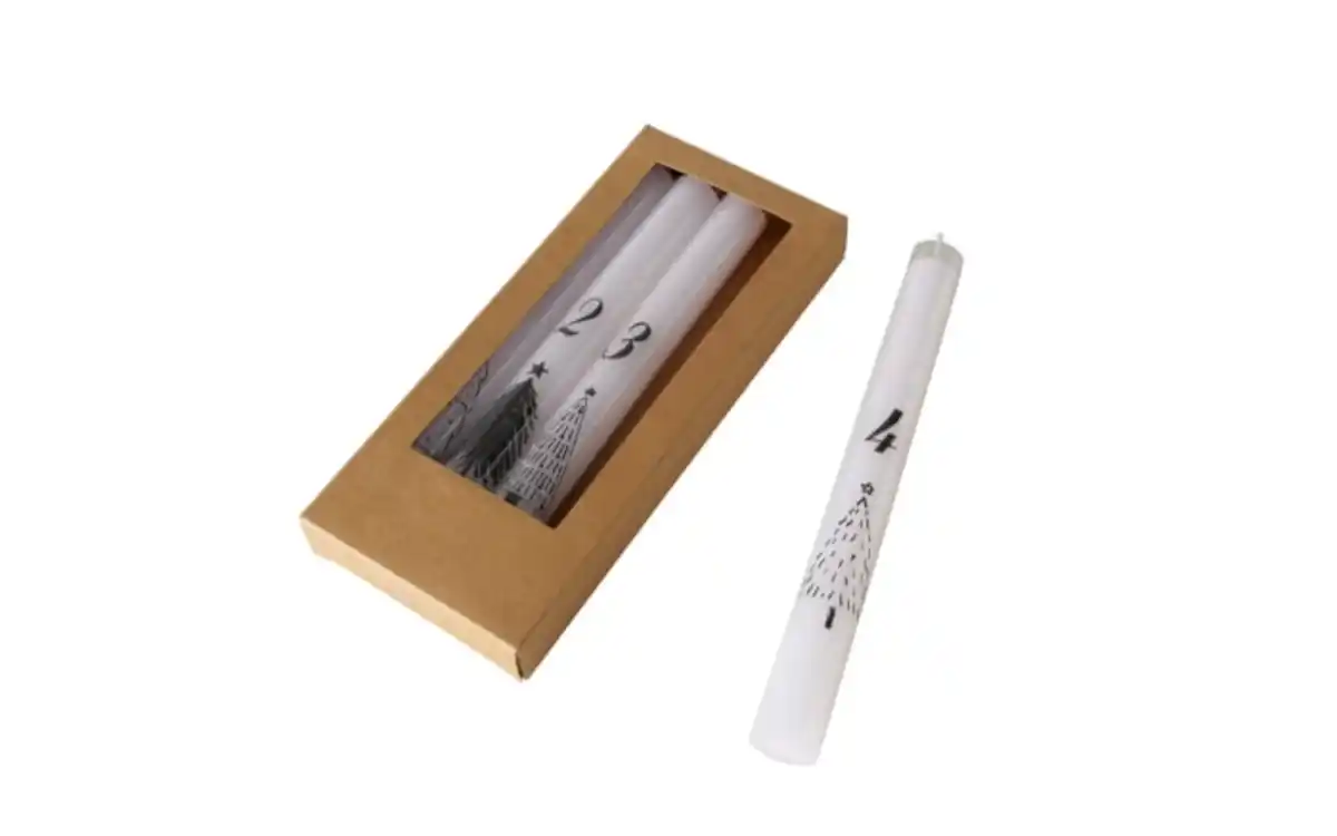 Bild 2 von Stabkerzen Ada, weiß/schwarz