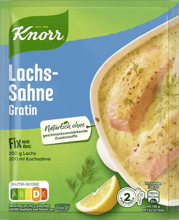 Bild 1 von Knorr Fix Lachs Sahne-Gratin 28g