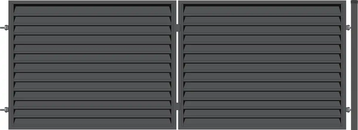 Bild 1 von Polbram Doppeltor-Set Ulrich 120 inkl. Pfosten