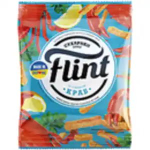 "Flint" - Snack aus Weizenbrot mit Krabbengeschmack