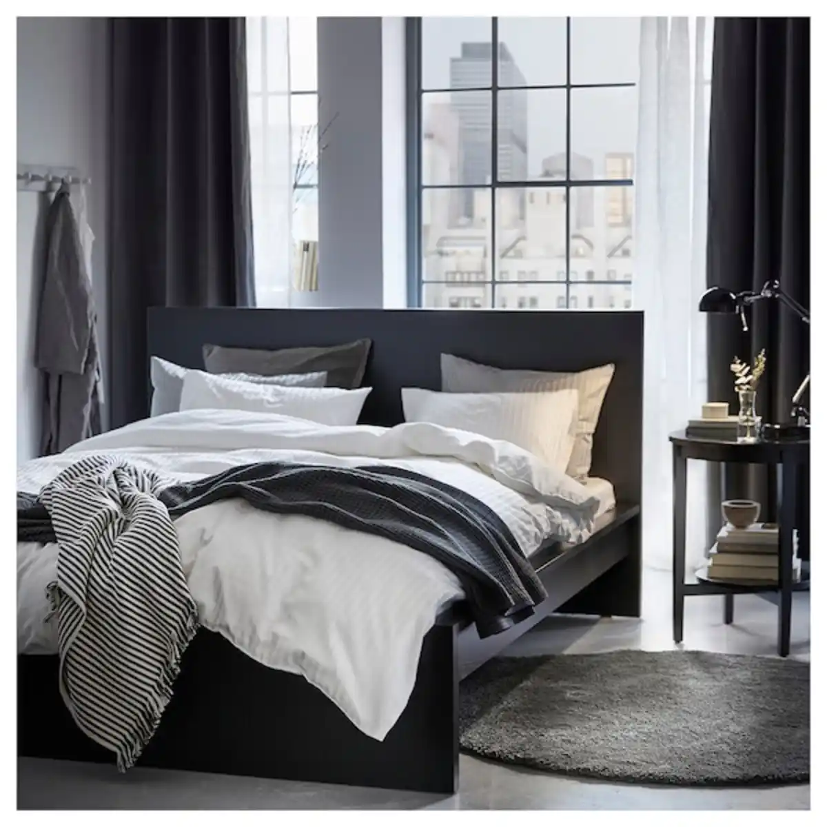 Bild 3 von NATTJASMIN Bettwäsche-Set, 2-teilig, weiß 155x220/80x80 cm