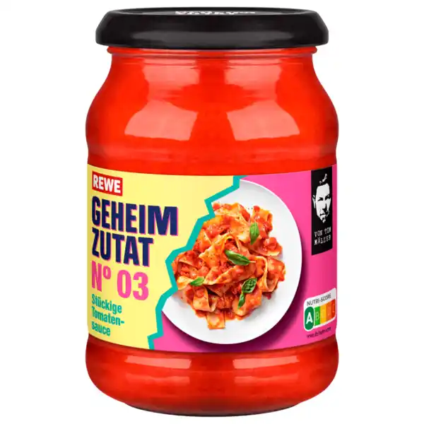 Bild 1 von REWE Geheimzutat N°3 Stückige Tomatensauce von Tim Mälzer 350g