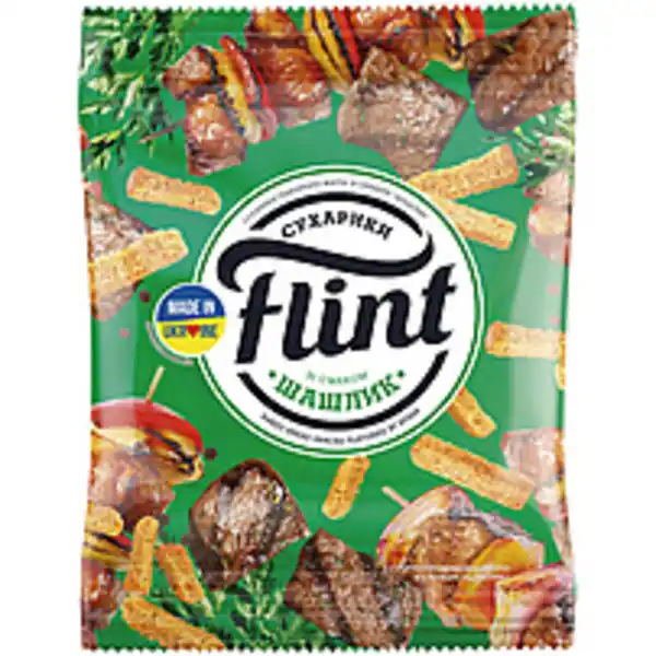 Bild 1 von "Flint" - Snack aus Weizenbrot mit Schaschlik-Geschmack