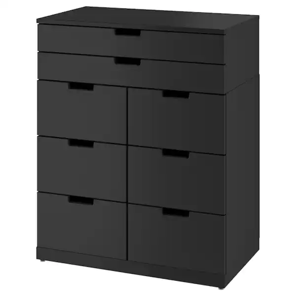 Bild 1 von NORDLI Kommode mit 8 Schubladen, anthrazit 80x99 cm