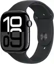 Bild 1 von Apple Watch Series 10 (46mm) GPS Aluminium mit Sportarmband S/M diamantschwarz/schwarz