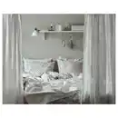 Bild 3 von VÅRBRÄCKA Bettwäsche-Set, 2-teilig, beige/weiß 155x220/80x80 cm
