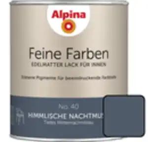 Alpina Feine Farben Lack No. 40 Himmlische Nachtmusik  mitternachtsblau edelmatt 750 ml