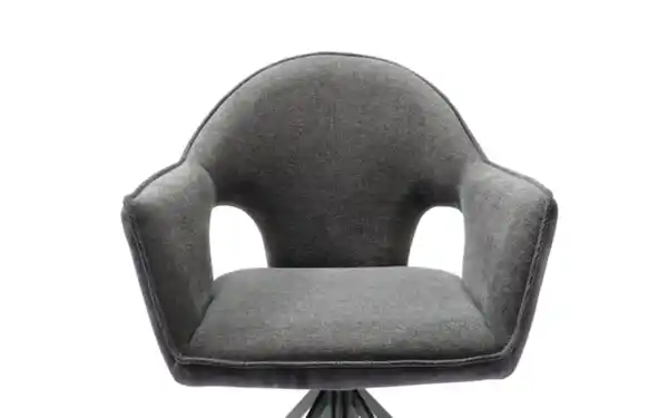 Bild 3 von Stuhl Merle-Eloy in anthrazit und aubergine, Gestell schwarz matt