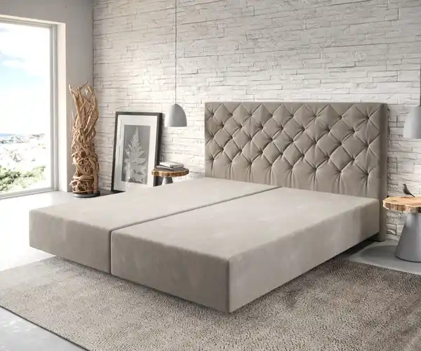 Bild 1 von Boxspringgestell Dream-Great 180x200 cm Mikrofaser Beige