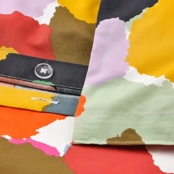 Bild 3 von MURREVA Bettwäsche-Set, 2-teilig, bunt/Blumenmuster 140x200/80x80 cm