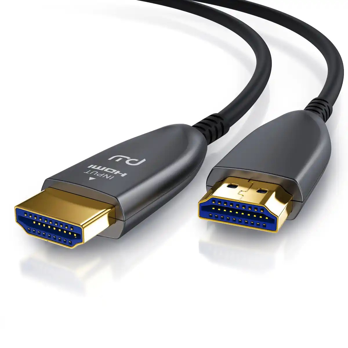 Bild 1 von Primewire Ultra HD HDMI 2.0b Glasfaserkabel 3-fach geschirmt 4K / Full HD / 3D / ARC / High Speed mit Ethernet - 50m