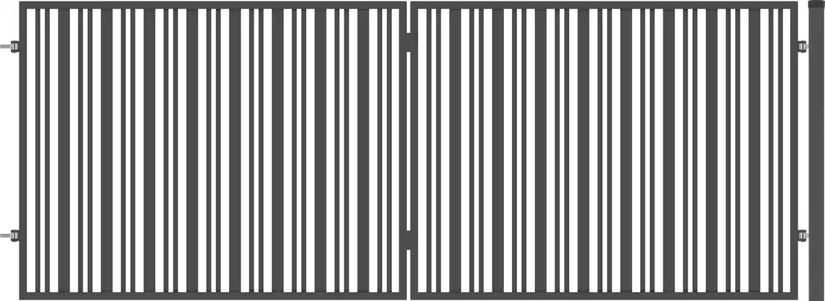 Bild 1 von Polbram Doppeltor-Set Berta 120 inkl. Pfosten