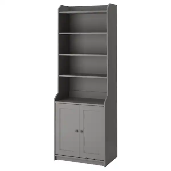 Bild 1 von HAUGA Hochschrank mit 2 Türen, grau 70x199 cm