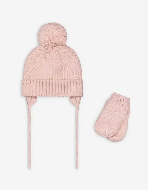 Bild 1 von Baby Set aus Mütze und Handschuhen - Fleece-Futter