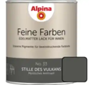 Alpina Feine Farben Lack No. 33 Stille des Vulkans  anthrazit edelmatt 750 ml