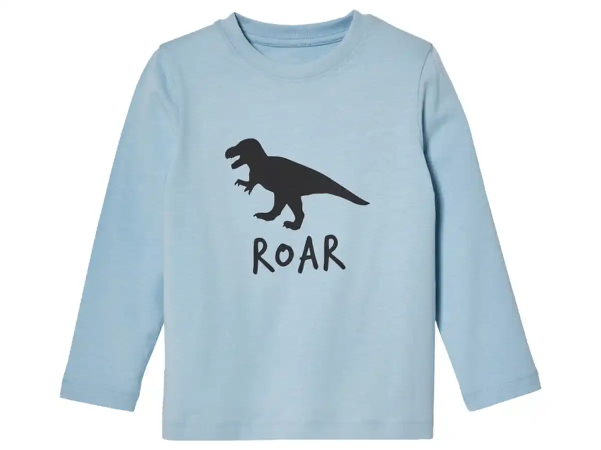 Bild 4 von lupilu® Kleinkinder Langarmshirts, 3 Stück, mit Rundhalsausschnitt