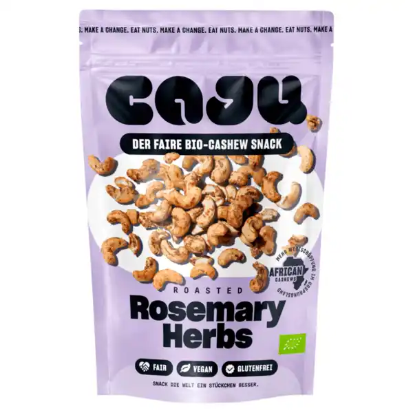 Bild 1 von Caju Bio Cashew Snack Roasted Rosemary Herbs 140g