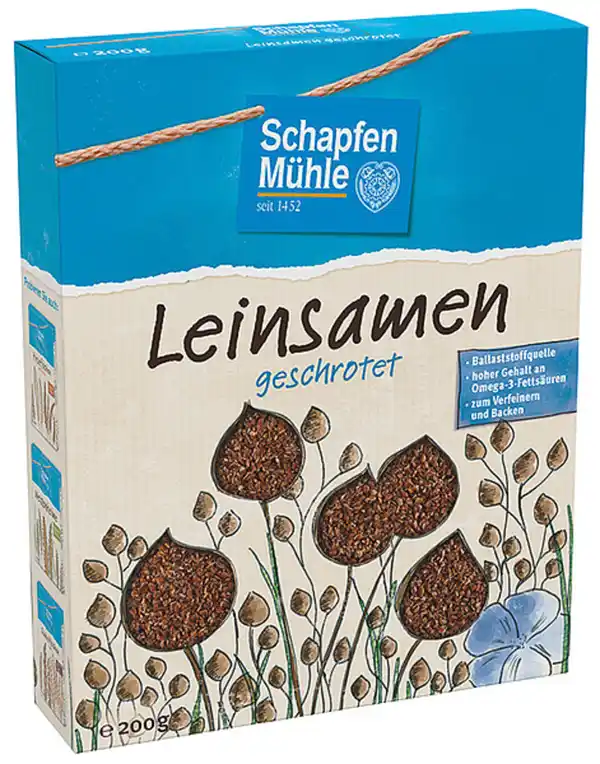 Bild 1 von Schapfenmühle Leinsamen geschrotet 200G