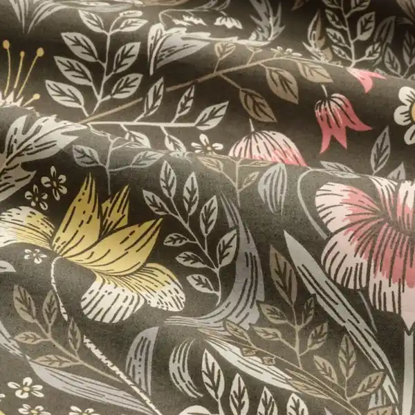 Bild 3 von KÄRRDUNÖRT Bettwäsche-Set, 2-teilig, dunkelgrün/bunt 140x200/80x80 cm