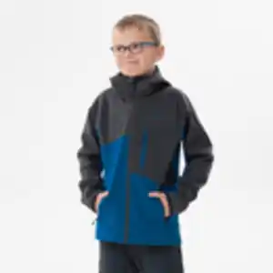 Softshelljacke Bergwandern MH550 Kinder Gr.122-170 blau/grau