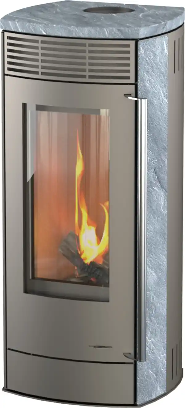 Bild 1 von Thermia Kaminofen Alpha Naturstein grau 6 kW