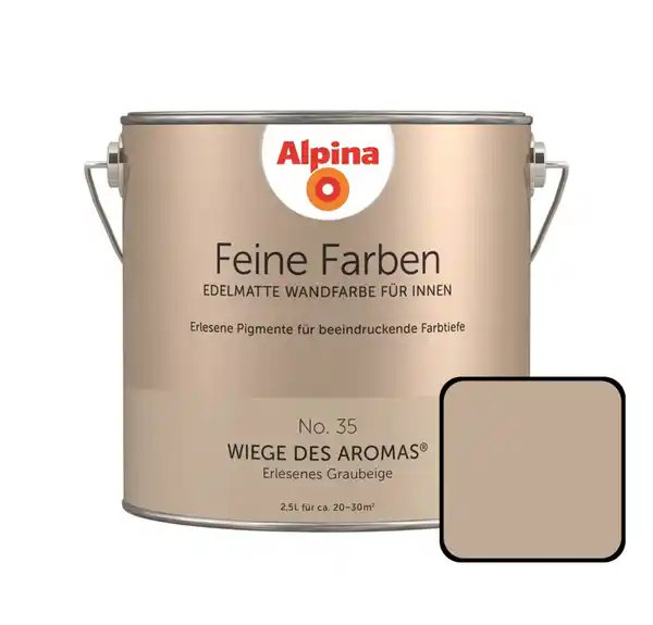 Bild 1 von Alpina Feine Farben No. 35 Wiege des Aromas 2,5 L erlesenes graubeige edelmatt