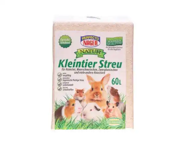 Bild 1 von Perfecto Nager Kleintier-Streu Heimtierstreu geruchsbindend extra saugstark 60 l