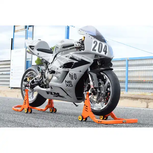 Bild 2 von Hi-Q Tools Montageständer IV vorne orange unter Gabelholme