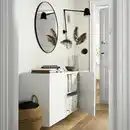 Bild 2 von BESTÅ Schrankkombination für Wandmontage, weiß/Lappviken weiß 180x42x64 cm