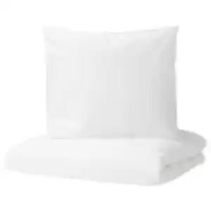 DVALA Bettwäsche-Set, 3-teilig, weiß 240x220/80x80 cm