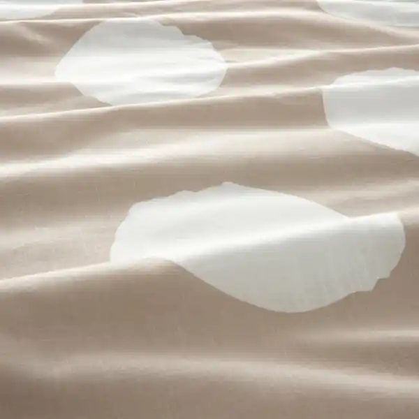 Bild 3 von KLYNNETÅG Bettwäsche-Set, 2-teilig, beige/weiß/Punkte 140x200/80x80 cm