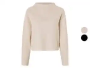 esmara® Damen Strickpullover, modisch kurzer Cropped-Style