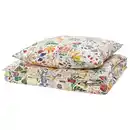 Bild 1 von STRANDLUMMER Bettwäsche-Set, 2-teilig, bunt/Blumenmuster 140x200/80x80 cm