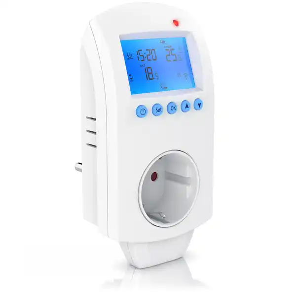 Bild 1 von BEARWARE WLAN Thermostat Steckdose - Steckdosenthermostat - WiFi Smart Life, TUYA - für Heizgeräte - mit Share-Funktion - 5°-35°C