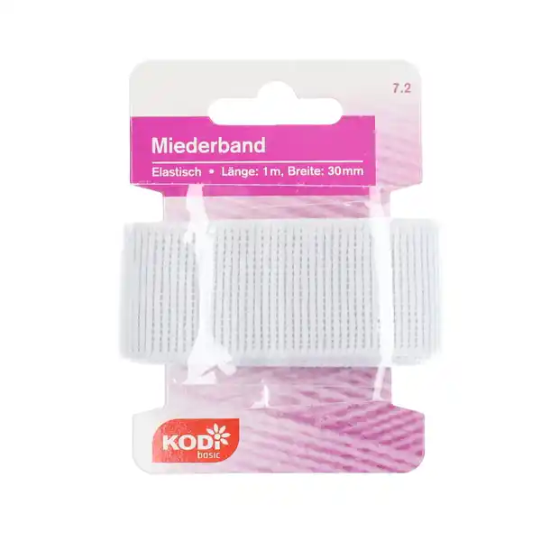 Bild 1 von KODi Basic Miederband 30 mm x 1 m Weiß