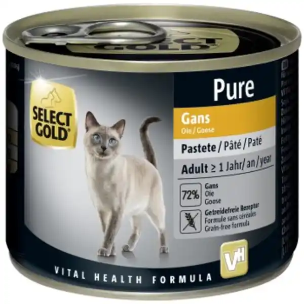 Bild 1 von SELECT GOLD Pure Adult Paté Gans 6x200 g