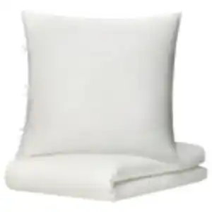 KRITSUGA Bettwäsche-Set, 2-teilig, weiß 155x220/80x80 cm