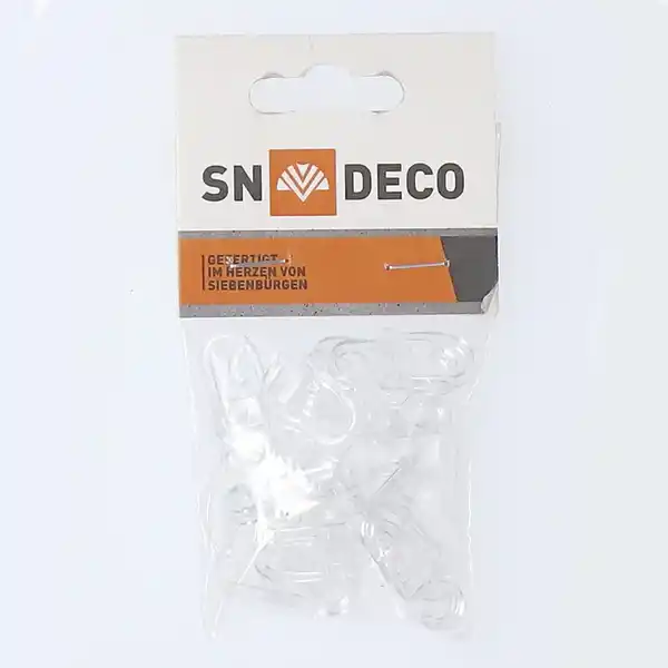 Bild 1 von SN Deco Überclipshaken transparent 20er