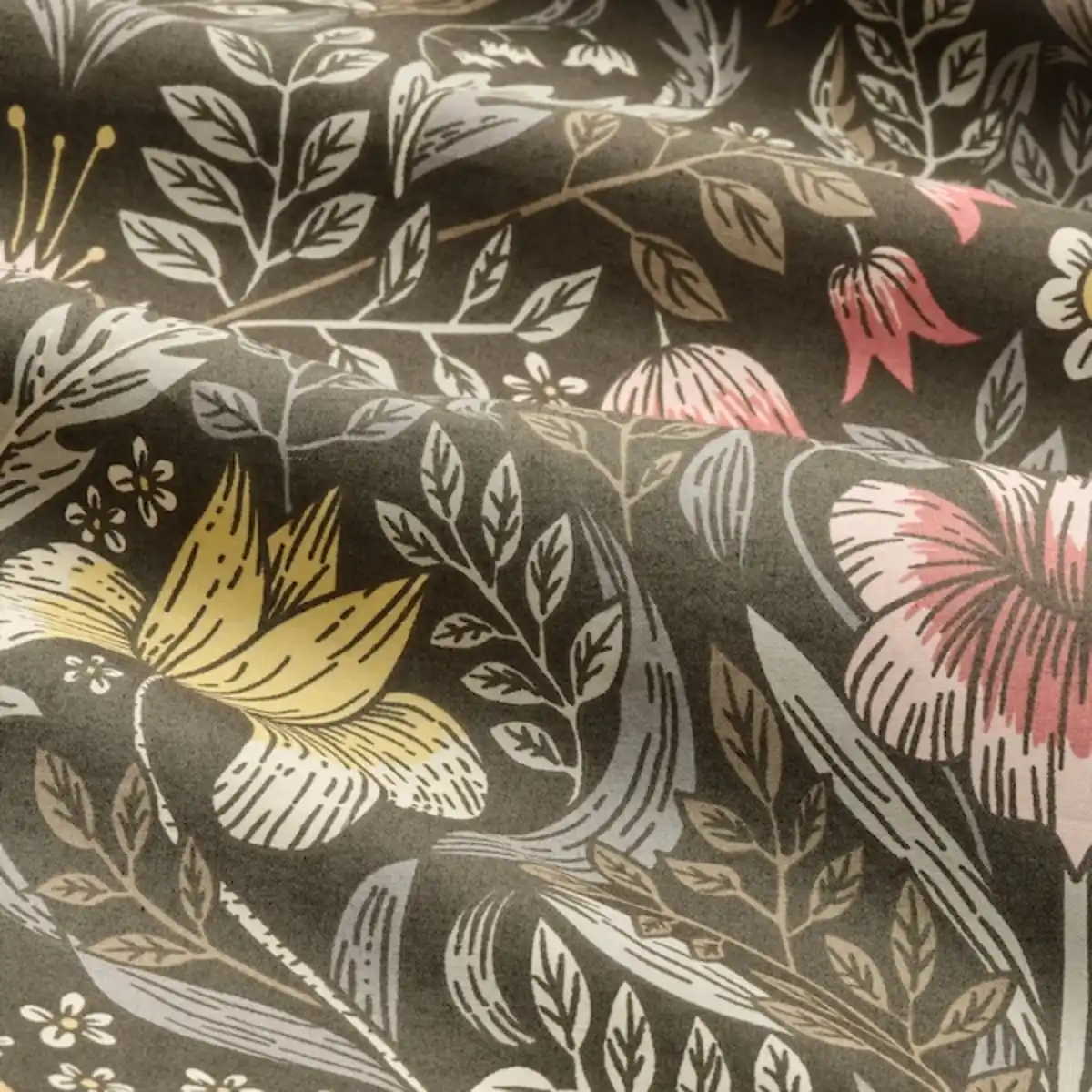 Bild 3 von KÄRRDUNÖRT Bettwäsche-Set, 2-teilig, dunkelgrün/bunt 155x220/80x80 cm