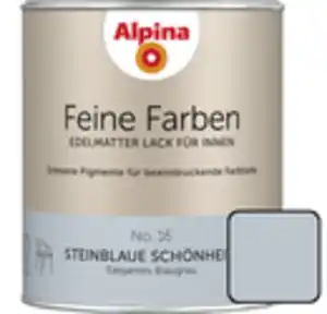 Alpina Feine Farben Lack No. 16 Steinblaue Schönheit  blaugrau edelmatt 750 ml