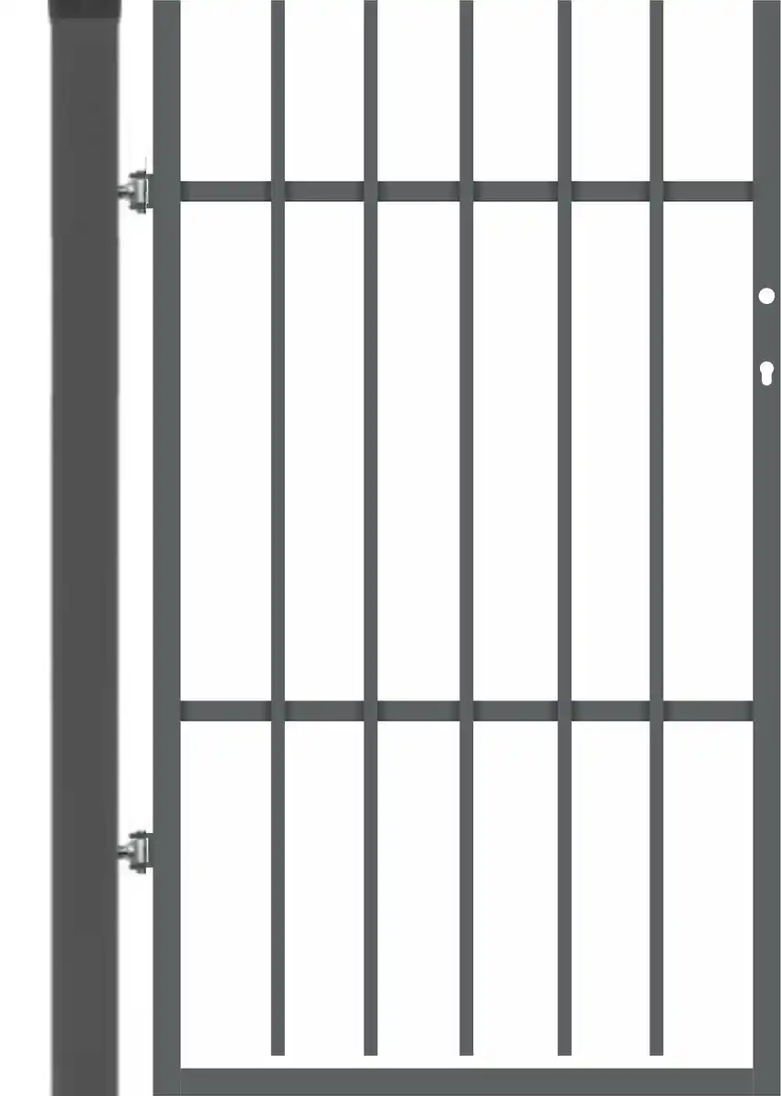 Bild 1 von Polbram Einzeltor-Set Linus 120 DIN links inkl. Pfosten und Zubehör