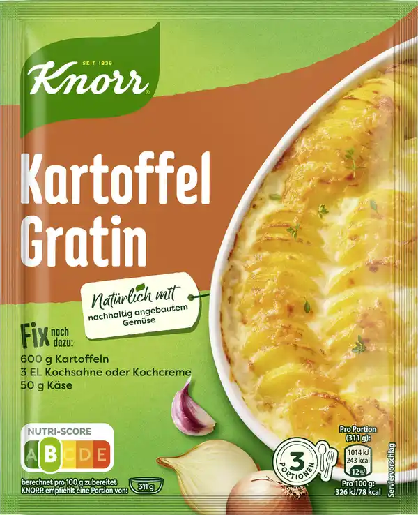 Bild 1 von Knorr Fix Kartoffel Gratin 37g