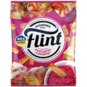 "Flint" - Snack aus Weizenbrot mit Aspik-Meerrettich-Geschma...